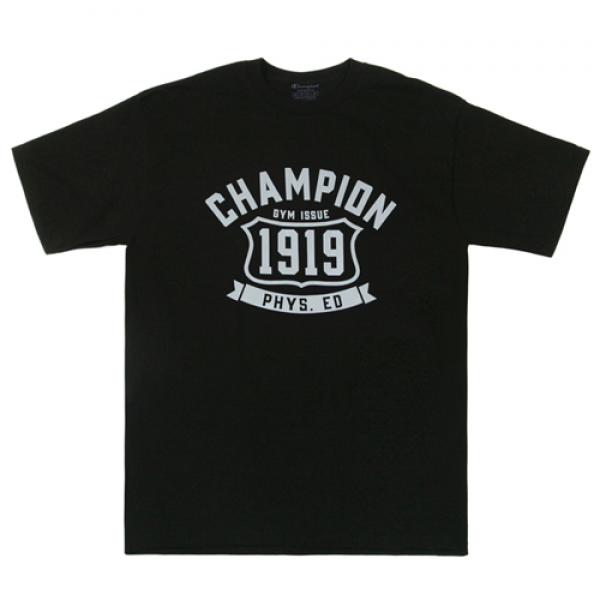 그래픽 반팔티 GYM BLACK
